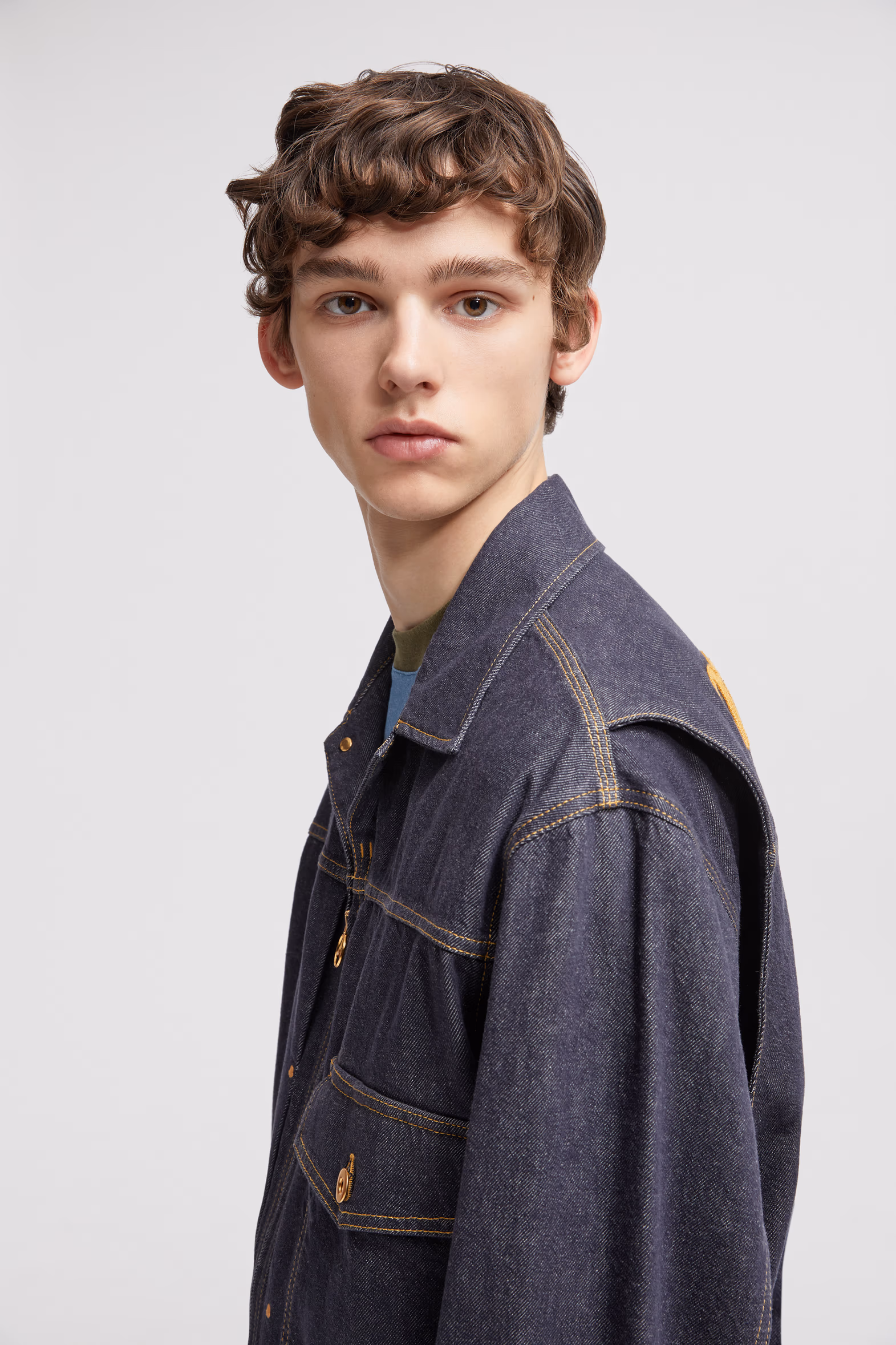 Moncler x Mercedes-Benz by NIGO Nepit Denim Jacket Men Denim Blue Moncler 4